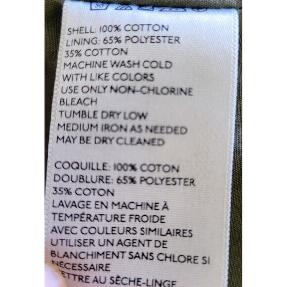 Ecoté Women's Olive Green Military Utility Jacket w/Pockets Cotton Blend Size M - Picture 5 of 7